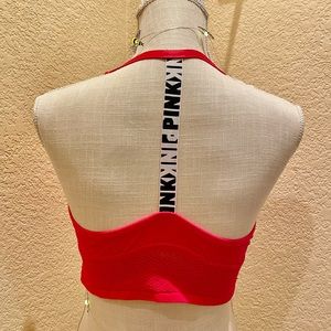 VS PINK Racerback Sports Bra, Hot Pink 36C